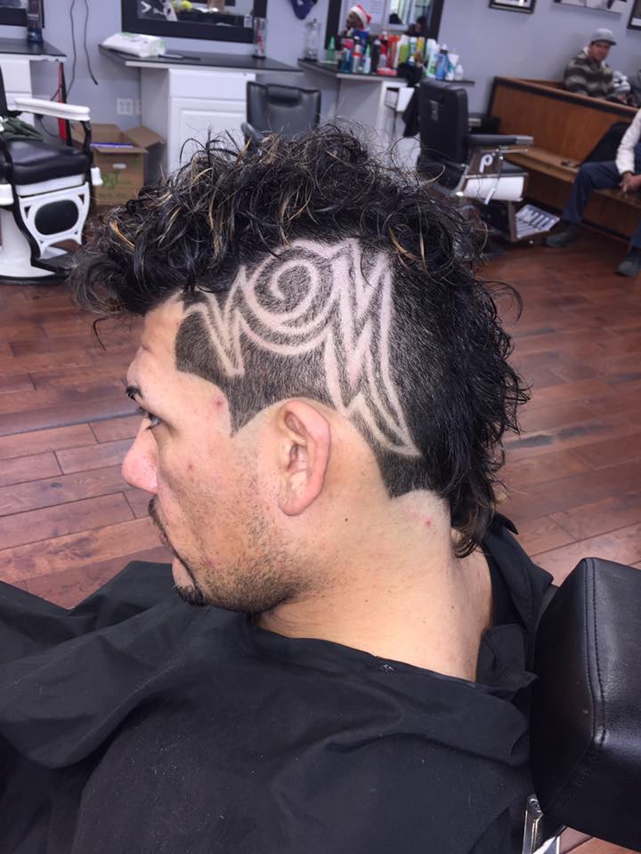 graffiti design into a mohawk