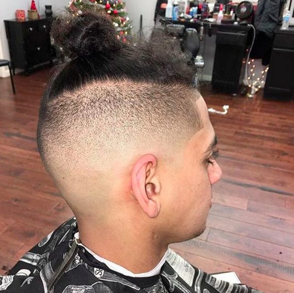 fade up into pony tail